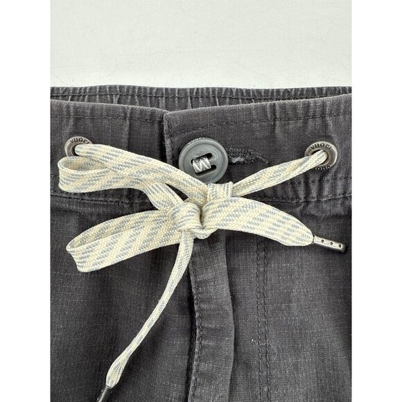 Vuori Ripstop Elastic Waist Shorts Zip Pockets Charcoal Gray Mens M - Picture 6 of 6